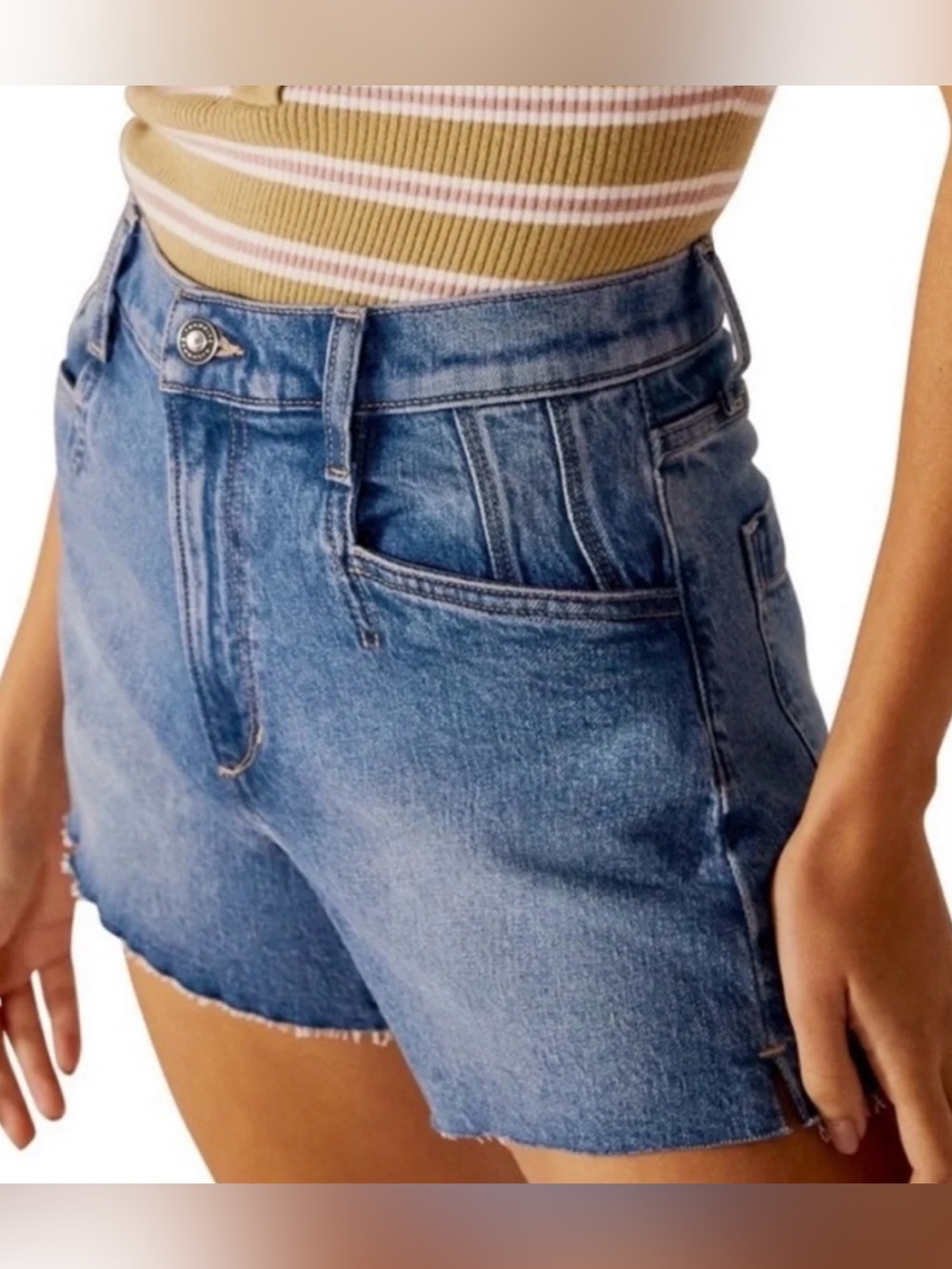 Favorite Daughter Medium Wash The Jordi Denim Shorts - Size 29